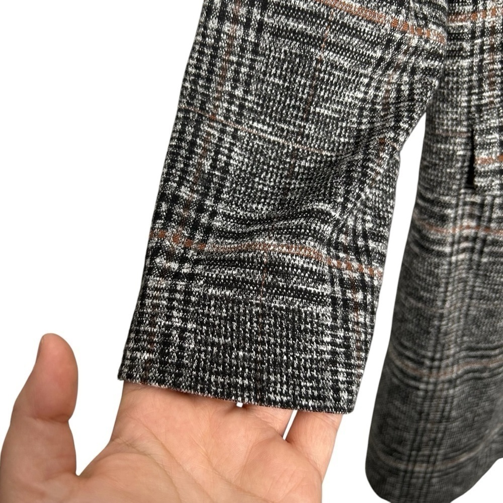 Sanctuary Carlyle Plaid Coat Abstract Plaid Soft Oversized Career Jacket Medium - Picture 9 of 15